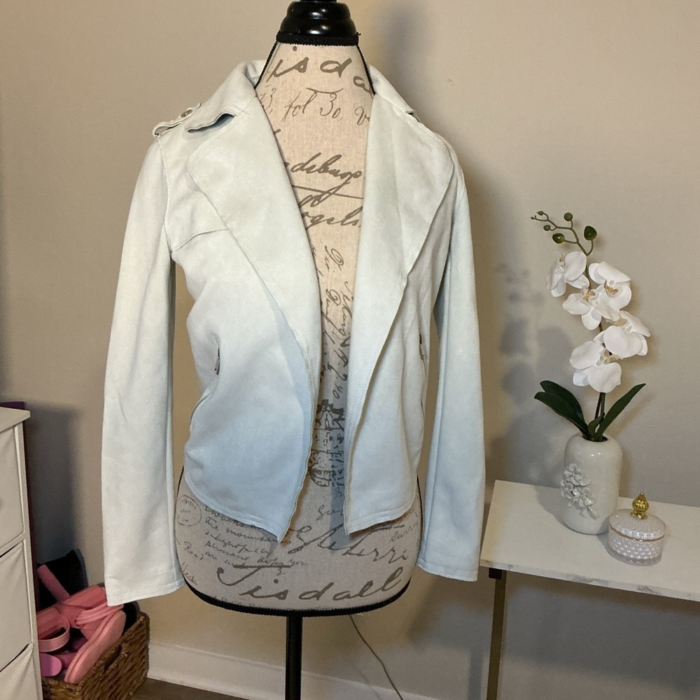 Philosophy Women's light green faux Jacket